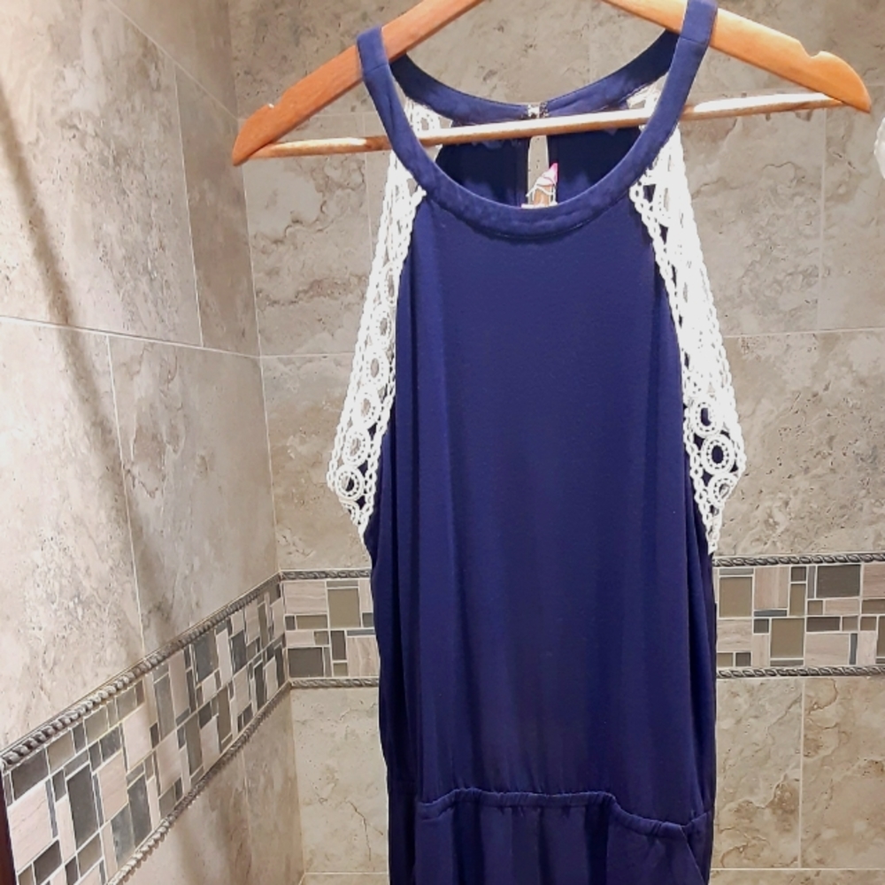 Lily Pulitzer Rayon Leisure Macrame Romper